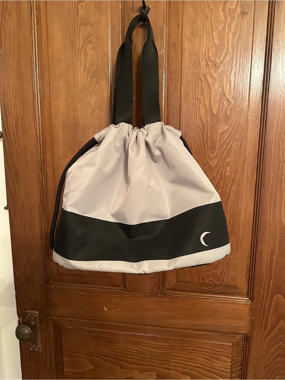 Zyia Active Gray and Black Logo Tote Bag